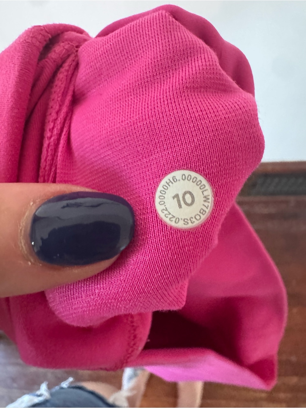 Lululemon Pink High Rise 8 inch Biker Shorts Size 10 - Picture 3 of 3